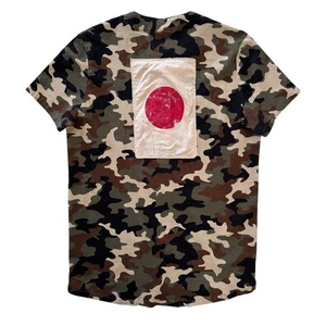 Camisa Jaywalker Camuflada Con Botones Para Hombres Grande Bandera Americana Japonesa Parches - Imagen 1 de 8