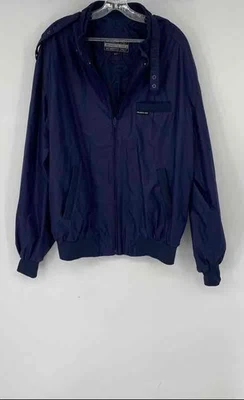Members Only Mens Navy Blue Long Sleeve Full-Zip Bomber Jacket Size XLT - Image 1 of 4