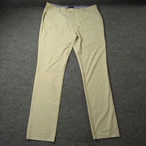 Peter Millar Hose Herren 36 x 34 beige Krone Handarbeit Golf elegant Stretch SÄUME LESEN - Bild 1 von 16