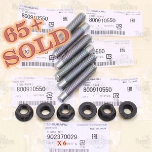 Genuine Subaru STi WRX Forester Legacy  BRZ Baja Exhaust Manifold Stud & Nut Set - Picture 1 of 9