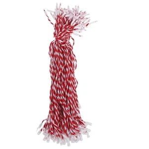 500 Pcs Christmas Ornament Clips Hanging Ribbon Wire Snap Locking Ropes - Picture 1 of 20