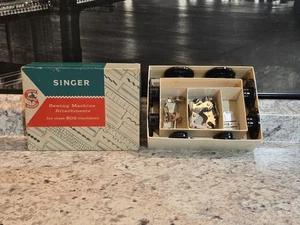 Komplette Singer 503 Slant O Matic Nähmaschinenaufsätze Handspulen Plus - Bild 1 von 10
