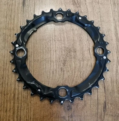 Shimano SG-X M9 S-32 (32T) Aluminium Chainring In Black/Silver USED - Image 1 of 4
