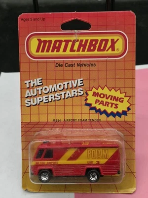 Matchbox The Automotive Superstars MB 54 Airport Foam Tender 1987 RED MIB 1/64 - Image 1 of 2
