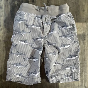 Gap Kids Drawstring Graphic Shark Shorts Boys (Size M) Super Cute EUC - Picture 1 of 5
