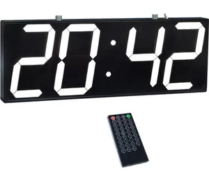 Large Digital Wall Clock with Double Sided Display - Picture 1 of 8
