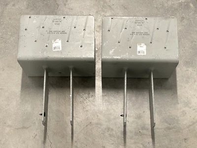 (2) SIMPSON STRONG TIE CCQ8 COLUMN CAP CCQ84SDS2.5 BEAM POST HARDWARE, no screws - Image 1 of 4