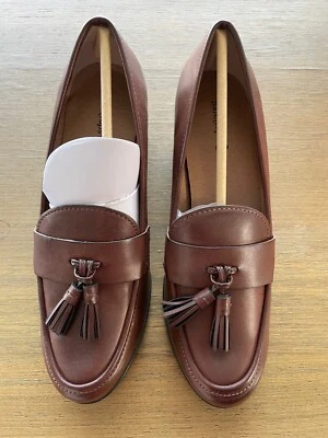 Новый в коробке $79 Baretraps ZILOH женщин сложены каблуки коричневый кисточки мокасины мокасины 9 новый - Изображение 1 из 4