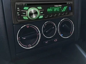 For VW Golf Mk4 97-06 Polished Aluminum Heater dash panel Surrounds Rings 3 pcs - Picture 1 of 5