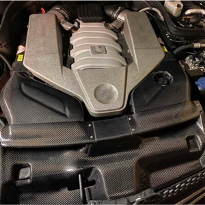 For Mercedes W204 C63 2012-2014 Dry Carbon Air Cold Filter Intake Engine Covers - Bild 1 von 14