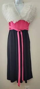 Gilberts Tally New York Accordion Fan Pleat Dress MCM 1940s 1950s Cocktail Hour - Picture 1 of 11