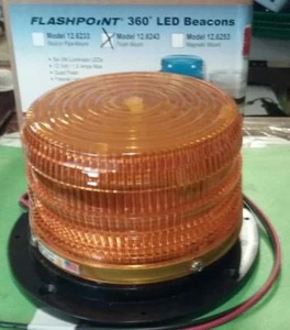 BALIZA DE VEHÍCULO ÁMBAR CON MONTAJE LED AL RAS - Imagen 1 de 2