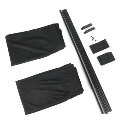 1 Pair Side Window Foldable Sun Shade Visor Cover Block Car Accessories Black - Image 1 of 4