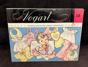 Brand New Vintage Vogart 189 Motifs For Baby's Trousseaux ๐ - Picture 1 of 4
