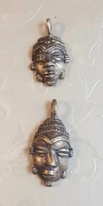 Africa Ghana Pendent Rare Ashanti Antique Tribe Brass Gold Trade Weight - Picture 1 of 3