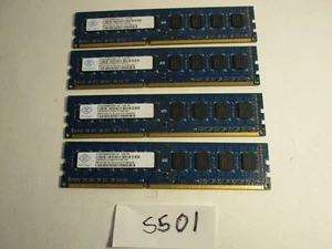 Nanya LOT of 4X4GB=16Gb PC3-10600 1333Mhz DDR3 DESKTOP MEMORY RAM (5501) - Picture 1 of 2