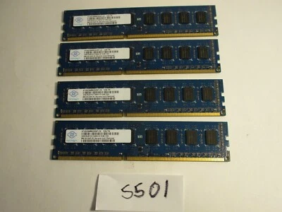 Nanya LOT of 4X4GB=16Gb  PC3-10600 1333Mhz DDR3 DESKTOP MEMORY RAM (5501) - Image 1 of 2
