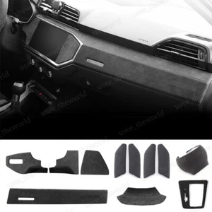 Alcantara Dashboard Instrument Panel Cover For Audi Q3 2019 2020 2021 2022 2023 - Picture 1 of 17