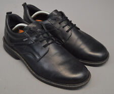 Men's Black Leather Ecco Gore-Tex Casual lace Up Shoes Size UK 10.5-11, EU 45.