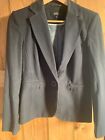 M&S Grey Trouser Suit With Zips - 8 Jacket 10 Trousers *