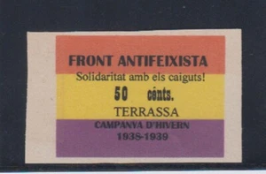 TARRASA (BARCELONA).  EDIFIL N/C *  50 CTS FRONT ANTIFEIXISTA.  - Picture 1 of 2