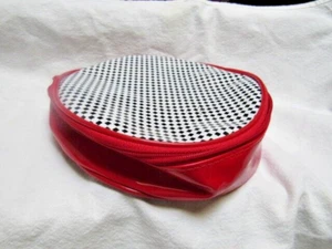 Bolso de maquillaje de viaje rojo vintage Elizabeth Arden sin usar - Imagen 1 de 6