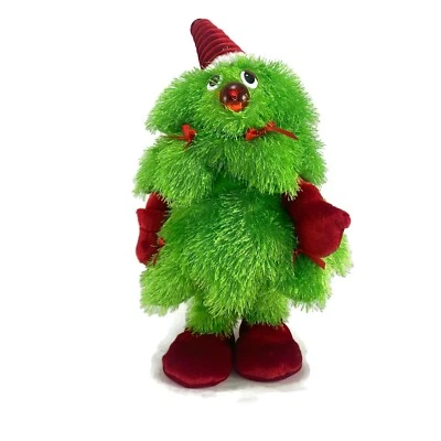 Peluche iluminado animado Dan Dee canta rockin' alrededor del árbol de Navidad usado en excelente estado Foto 1 de 4