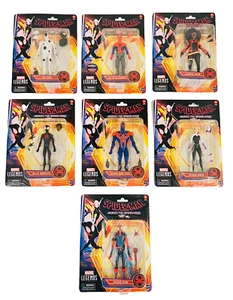 Juego de 7 figuras de acción retro de 6" Marvel Legends Across The Spider-Verse 2023 sin usar, en caja - Imagen 1 de 9