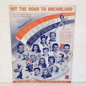 Vintage 1942 Hit The Road To Dreamland Sheet Music from Star Spangled Freedom - Picture 1 of 11