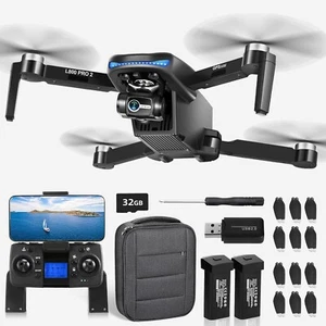 Drone with Camera 4k 3-Axis Gimbal Foldable RC Quadcopter 5G WiFi FPV Live Video - Picture 1 of 7