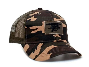 Sombrero camuflado militar Magnum PI Tom Selleck Patch Cap Camioneros - Imagen 1 de 3