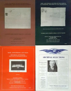 4 Mail and Phone Auction of Historical Autographs, Documents, and Manuscripts - Picture 1 of 1