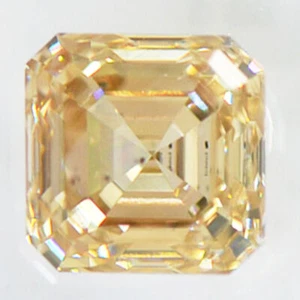 Brown Diamond Asscher Shape Natural Fancy Color 1.07 Carat SI1 IGI Certificate - Picture 1 of 6