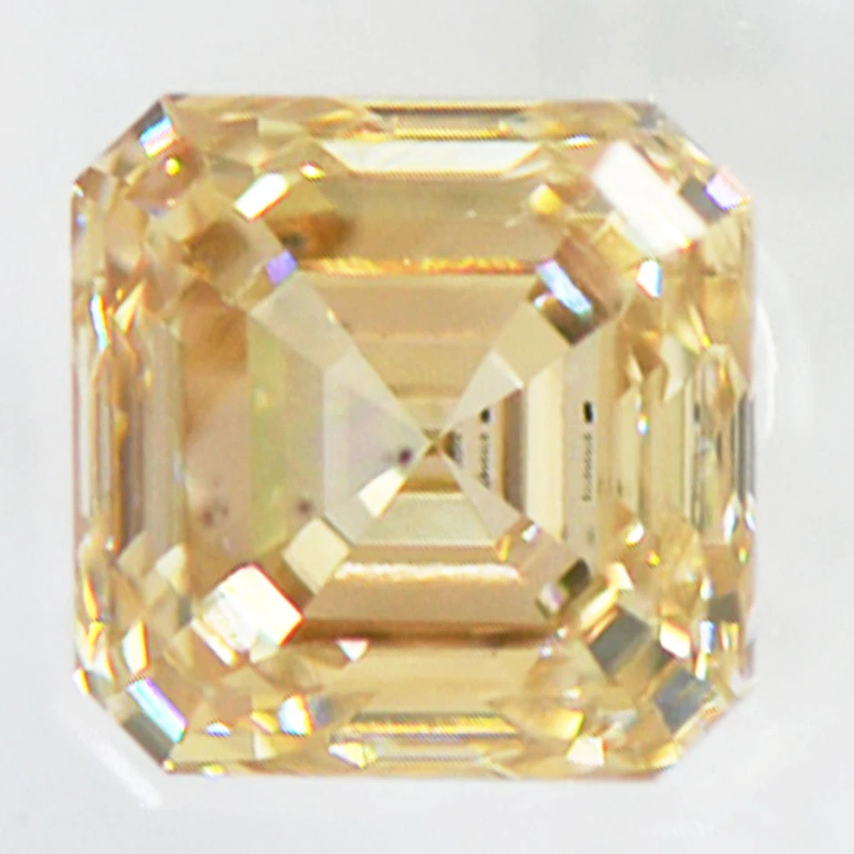 Brown Diamond Asscher Shape Natural Fancy Color 1.07 Carat SI1 IGI Certificate - Image 1 of 4