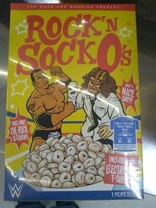 Funko Pop! Tees WWE The Rock & Mankind Rock’n SockO’s T-shirt Size XL 2021 WWF - Picture 1 of 3