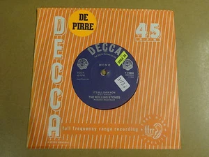 45T SINGLE / THE ROLLING STONES - IT'S ALL OVER NOW / GOOD TIMES, BAD TIMES - Picture 1 of 2