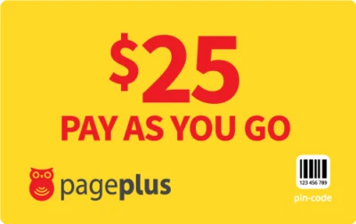 PagePlus  Prepaid $25  416 Minutes Top-Up Prepaid  / RECHARGE - Image 1 of 2
