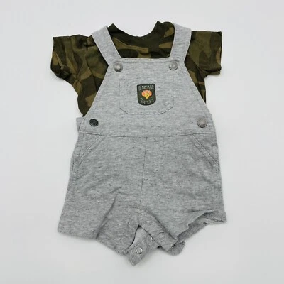 Juego de monos Carters bebé niño talla 6 meses 2 piezas dinosaurio experto gris 1278 Foto 1 de 4