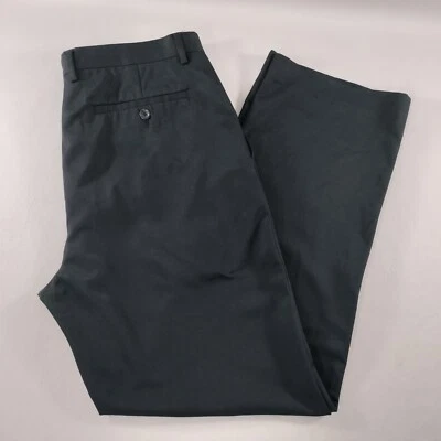 Брюки Claiborne прямые штанины плоские спереди черные мужские размер фактический 34x30 - Изображение 1 из 4