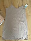 Primark Long Line Vest Top Cami Slip Dress Strappy Stretch Cotton Size L 14-16