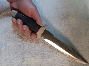 15" Frost Cutlery SEAL TEAM BOWIE knife, Model 15-759, 10" Sawback blade +Sheath - Picture 1 of 12