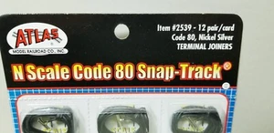 Atlas 2539 - N Scale - Code 80 Nickel-Silver Terminal Joiners 1 Per Pack - Picture 1 of 3