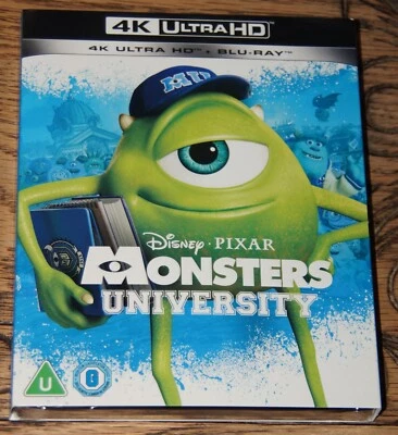 MONSTERS UNIVERSITY GENUINE UK BN&S 4K UHD + BLU-RAY + SLIPCOVER FAST POST - Image 1 of 4