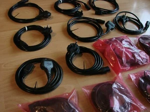 14x UK Netzkabel Mains Power Lead Cable Cord NEU - Photo 1/12