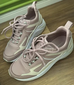 Genuino Mujer Tommy Hilfiger Cordones Cuña Zapatillas Deportivas Talla Uk 5 - Imagen 1 de 5