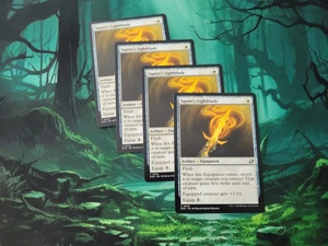 MTG Edge of Eternities - Squire's Lightblade x4 (Playset) - Comune - Near Mint - Foto 1 di 1