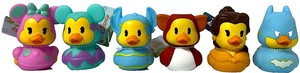 Lot of 6 Disney Rubber Duck Jeep Duck Duckalooz Different Characters Toys 3" NEW - Picture 1 of 2