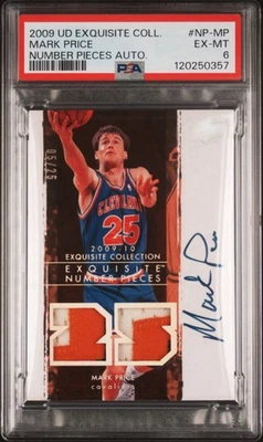 2009 Exquisite Number Pieces Mark Price /25 PSA 6 EX-MT SICK Patch Auto Cavs  - Image 1 of 2