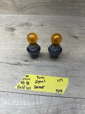 1996-2000 OEM EK Honda Civic señal de giro esquina bombilla carcasa enchufe 2x Foto 1 de 4