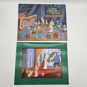 Disney Die Schöne und das Biest Die verzauberte Weihnachten Lithographie Set Exklusiv USA - Bild 1 von 8
